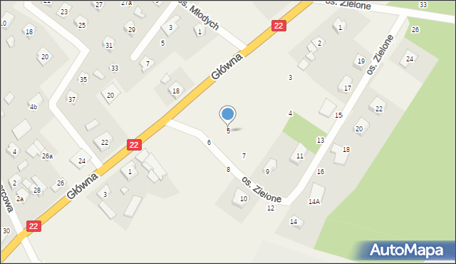 Bytonia, Osiedle Zielone, 5, mapa Bytonia