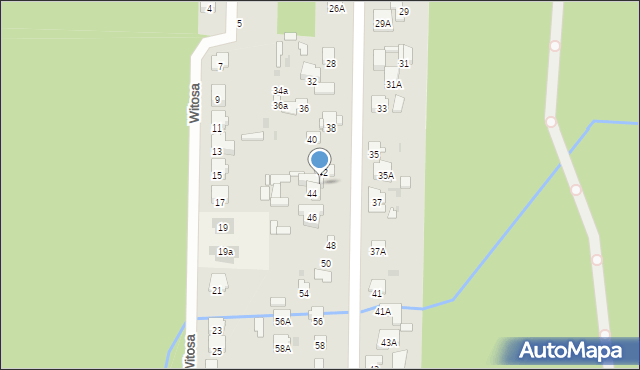 Celestynów, Osiecka, 44a, mapa Celestynów