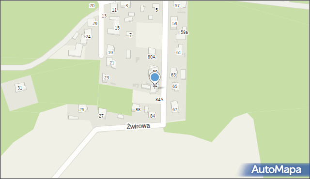 Celestynów, Osiecka, 82A, mapa Celestynów