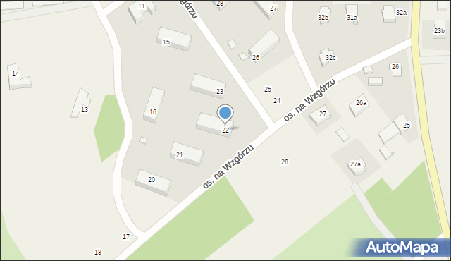 Cewice, Osiedle na Wzgórzu, 22, mapa Cewice