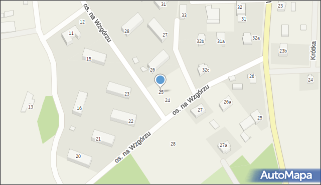 Cewice, Osiedle na Wzgórzu, 25, mapa Cewice