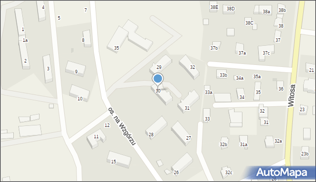 Cewice, Osiedle na Wzgórzu, 30, mapa Cewice
