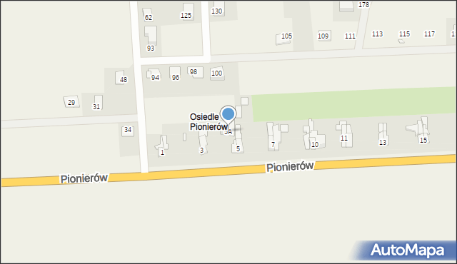 Charbielin, Osiedle Pionierów, 5A, mapa Charbielin