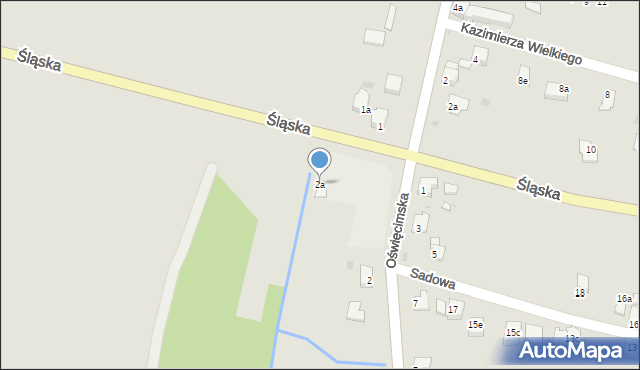 Chełmek, Oświęcimska, 2a, mapa Chełmek