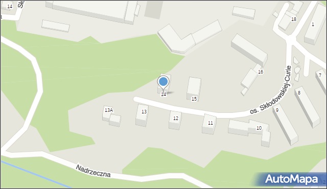 Chełmno, Osiedle Skłodowskiej-Curie Marii, 14, mapa Chełmno