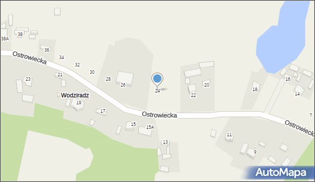 Chmielów, Ostrowiecka, 24, mapa Chmielów