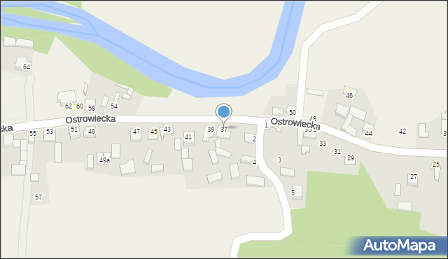 Chmielów, Ostrowiecka, 37, mapa Chmielów