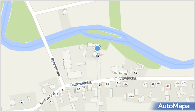 Chmielów, Ostrowiecka, 64, mapa Chmielów