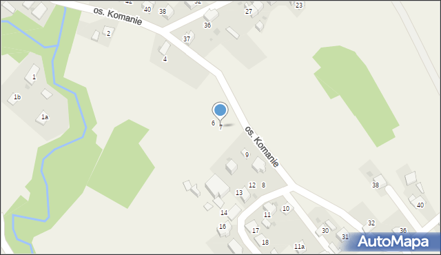 Chocznia, Osiedle Komanie, 7, mapa Chocznia
