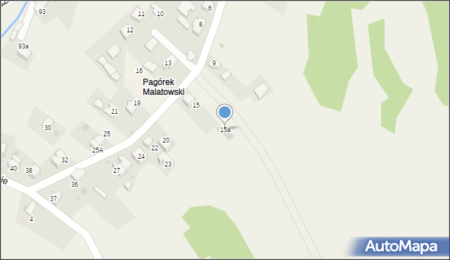 Chocznia, Osiedle Malatowskie, 15a, mapa Chocznia