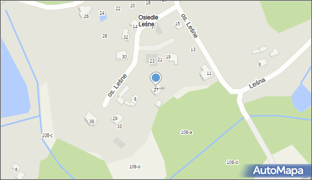 Chodzież, Osiedle Leśne, 27, mapa Chodzież