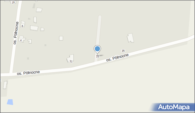 Choszczno, Osiedle Północne, 33, mapa Choszczno