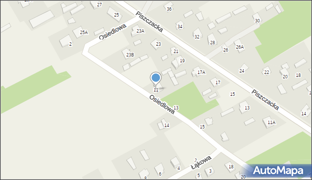 Chotyłów, Osiedlowa, 11, mapa Chotyłów