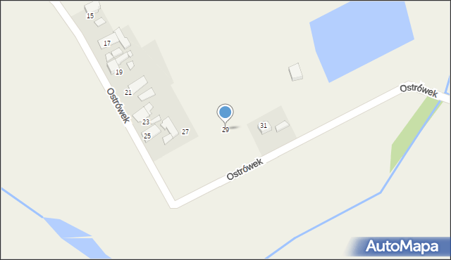Chróścice, Ostrówek, 29, mapa Chróścice