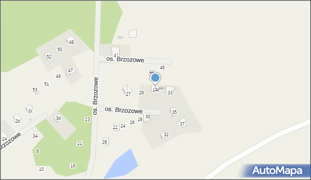 Chrzypsko Małe, Osiedle Brzozowe, 14c, mapa Chrzypsko Małe