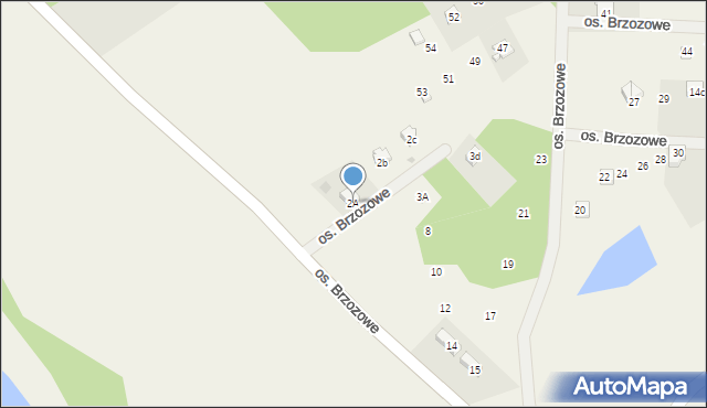 Chrzypsko Małe, Osiedle Brzozowe, 2A, mapa Chrzypsko Małe