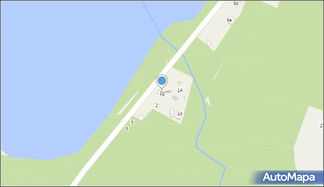 Chrzypsko Małe, Osiedle Dębówiec, 1g, mapa Chrzypsko Małe