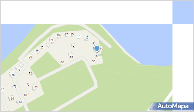 Chrzypsko Małe, Osiedle Dębówiec, 51, mapa Chrzypsko Małe