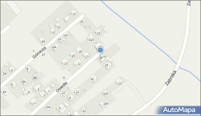 Chudów, Osiedle, 18, mapa Chudów