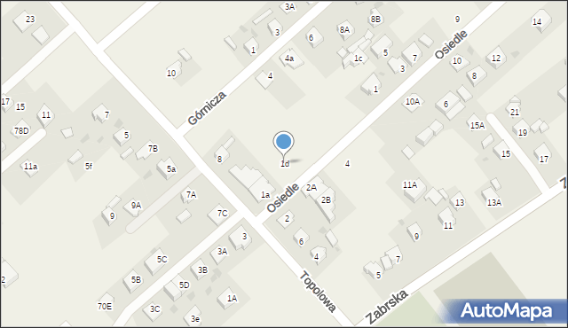 Chudów, Osiedle, 1d, mapa Chudów