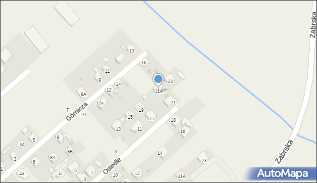 Chudów, Osiedle, 21A, mapa Chudów