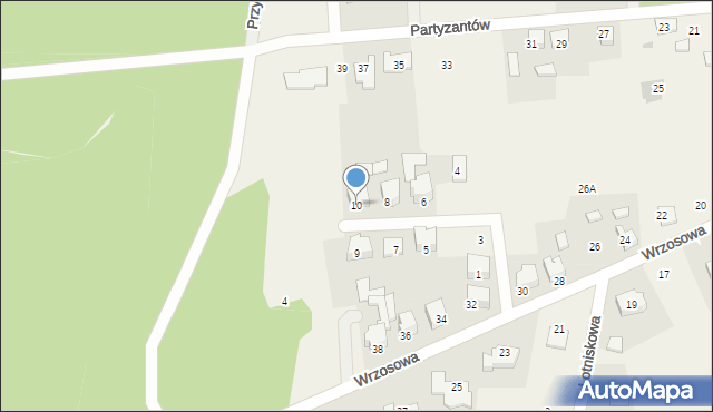 Chwalęcice, Osiedlowa, 10, mapa Chwalęcice