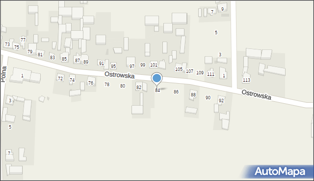 Chwaliszew, Ostrowska, 84, mapa Chwaliszew