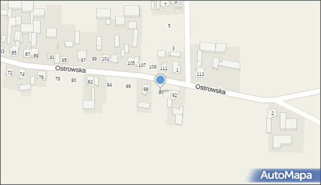 Chwaliszew, Ostrowska, 90, mapa Chwaliszew