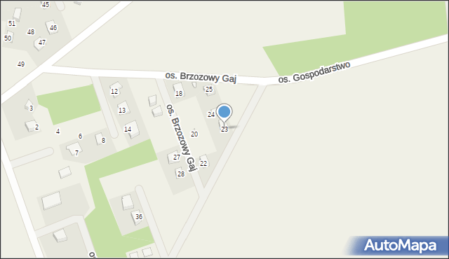 Cichowo, Osiedle Brzozowy Gaj, 23, mapa Cichowo