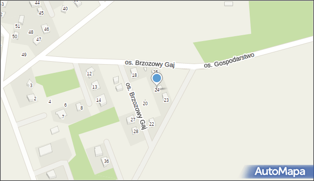 Cichowo, Osiedle Brzozowy Gaj, 24, mapa Cichowo