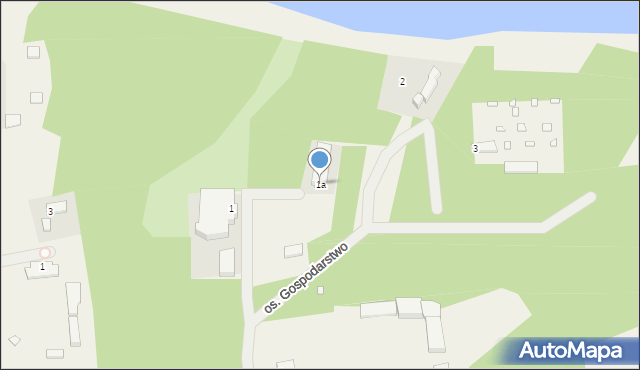 Cichowo, Osiedle Gospodarstwo, 1a, mapa Cichowo