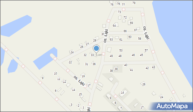 Cichowo, Osiedle Łąki, 35, mapa Cichowo