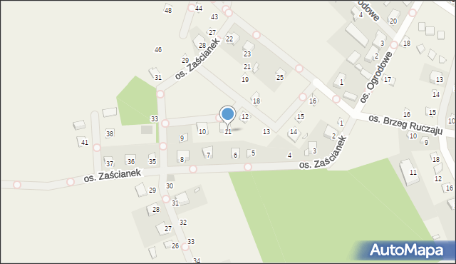 Cichowo, Osiedle Zaścianek, 11, mapa Cichowo