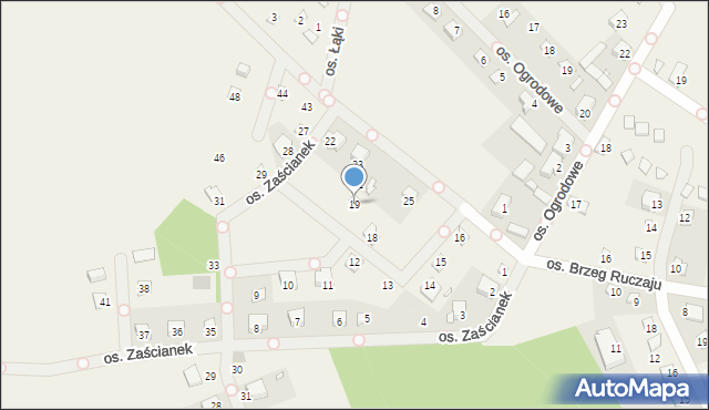 Cichowo, Osiedle Zaścianek, 19, mapa Cichowo