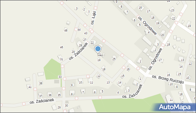 Cichowo, Osiedle Zaścianek, 20, mapa Cichowo