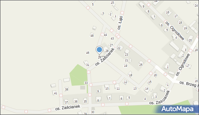 Cichowo, Osiedle Zaścianek, 29, mapa Cichowo