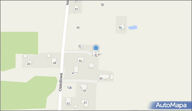 Ciecierzyce, Osiedlowa, 51, mapa Ciecierzyce