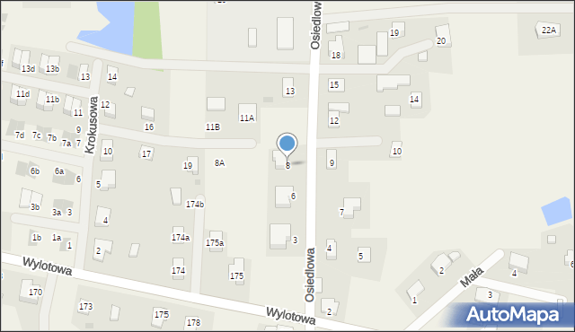 Ciecierzyce, Osiedlowa, 8, mapa Ciecierzyce