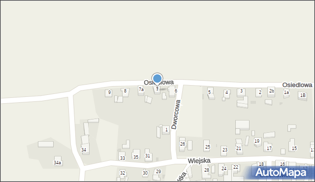 Ciochowice, Osiedlowa, 7, mapa Ciochowice
