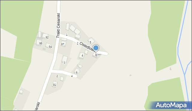 Cisiec, Osiedlowa, 6, mapa Cisiec