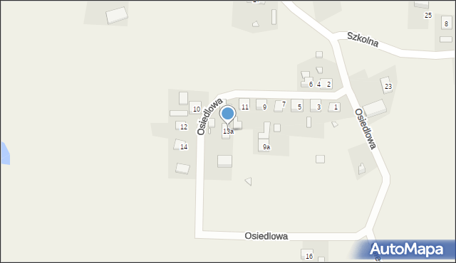 Czarne Dolne, Osiedlowa, 13a, mapa Czarne Dolne