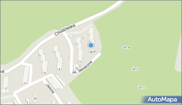 Czarnków, Osiedle Słoneczne, 8, mapa Czarnków