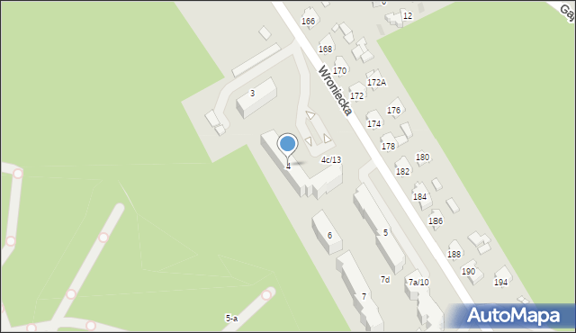 Czarnków, Osiedle Zacisze, 4, mapa Czarnków