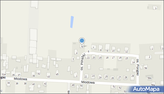 Czastary, Osiedle Porąbki, 5, mapa Czastary