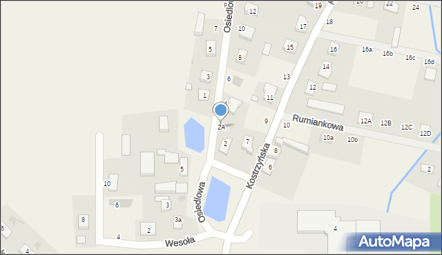 Czerlejno, Osiedlowa, 2A, mapa Czerlejno