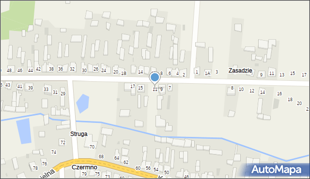 Czermno, Osnowa, 11, mapa Czermno
