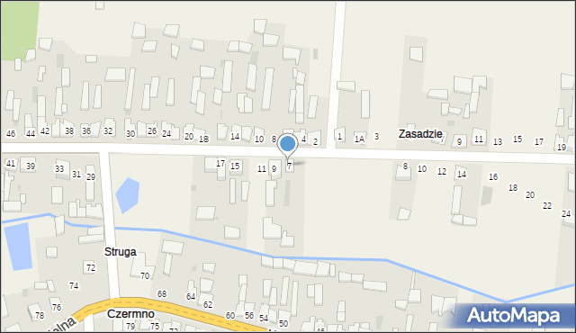 Czermno, Osnowa, 7, mapa Czermno