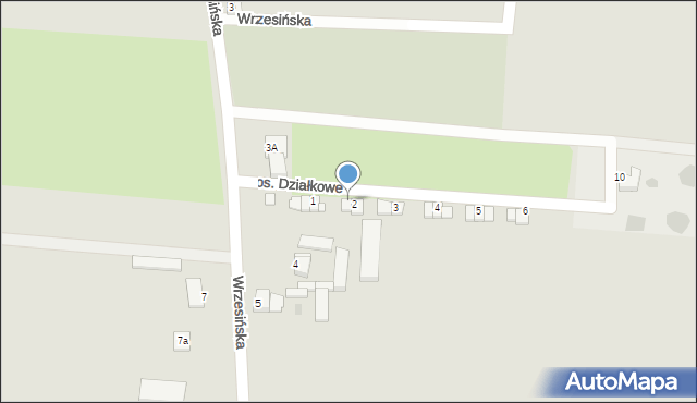 Czerniejewo, Osiedle Działkowe, 2/1, mapa Czerniejewo