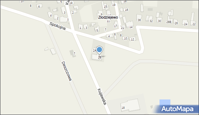 Czerniewice, Osiedlowa, 2B, mapa Czerniewice