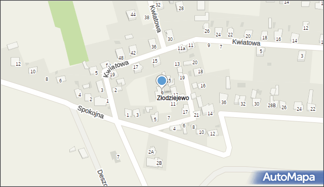 Czerniewice, Osiedlowa, 9, mapa Czerniewice